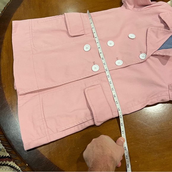 J.Crew Women’s Cotton Twill Double Breasted Peacoat Petal Pink Size 2 - Picture 14 of 16